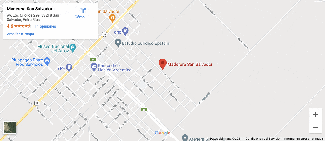 Cómo llegar a Maderera San Salvador